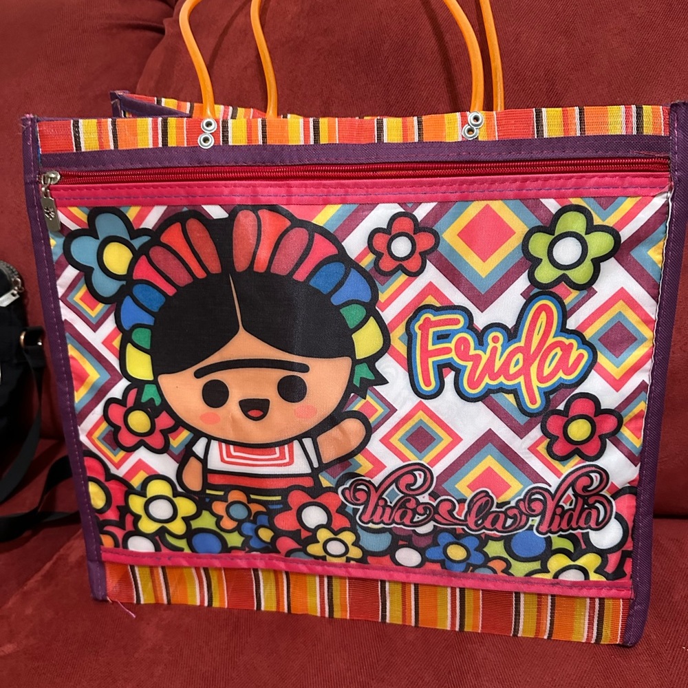 New Frida Khalo reusable Tote bag 
Great for the beach or grocery shopping